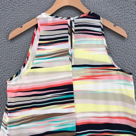 Speechless Dress Women Medium Multicolor Stripe Mini Shift Sleeveless Breathable - Picture 4 of 10